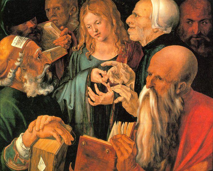 Albrecht Durer Christ Among the Doctors oil painting picture